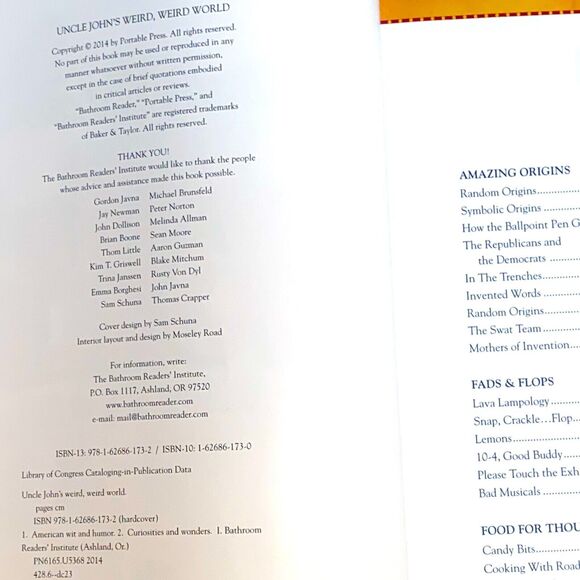 Uncle Johns Weird Weird World Who What Where When and Wow Bathroom Reader - Picture 3 of 10